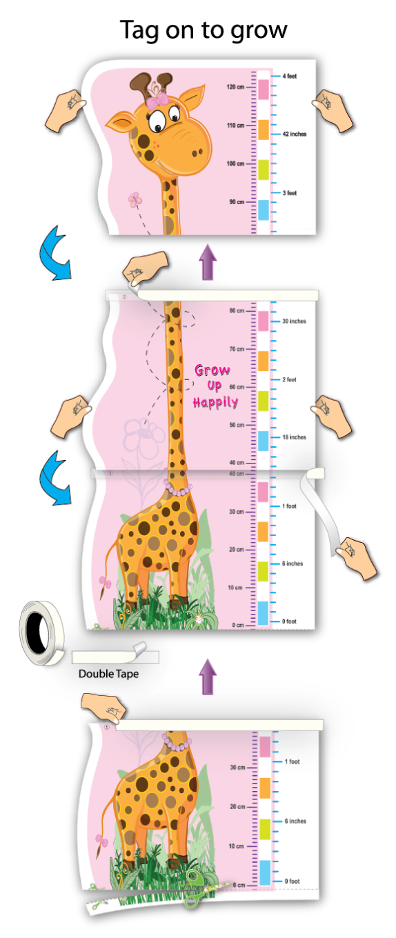 Pogo Mad DIY Growth Chart - Girafe